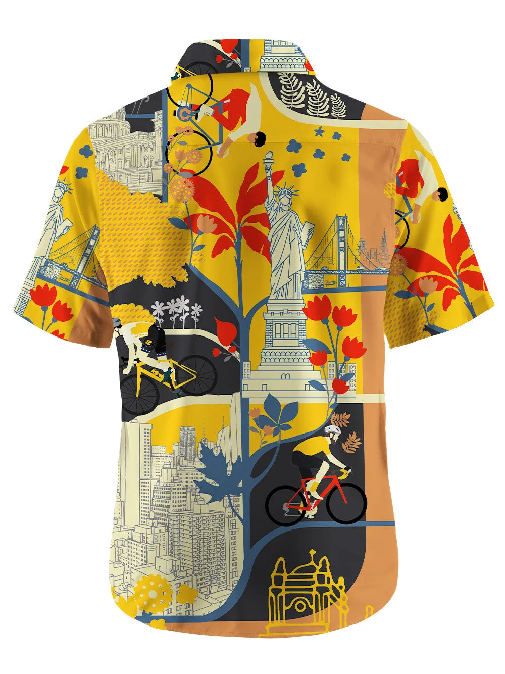 Orionride Cycling Scenery Zipper Pockets Ultra Lightweight Short Sleeves Gravel Shirt sold by Orionride product image thumbnail 5