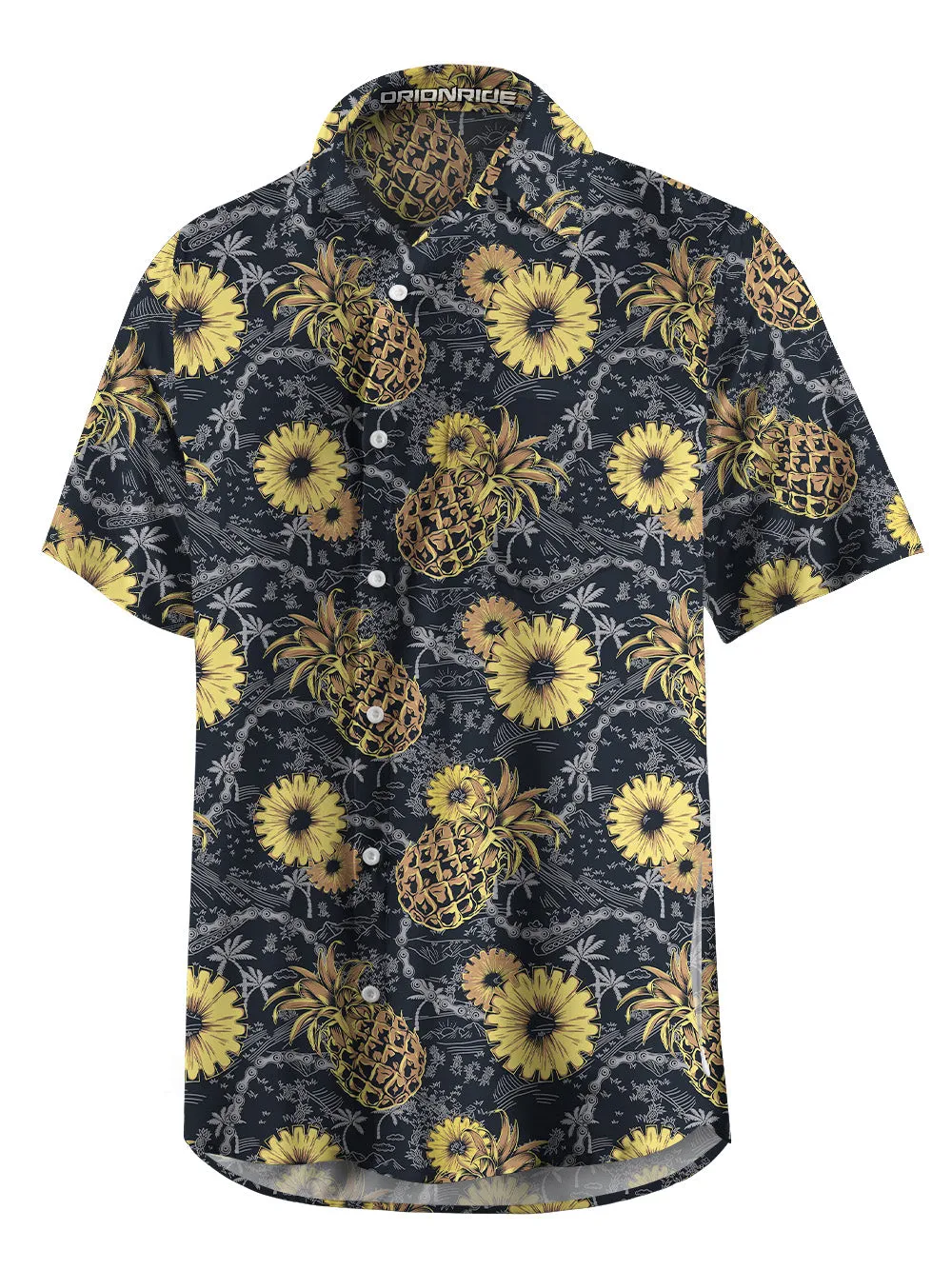 Orionride Juicy Pineapple Zipper Pockets Ultra Lightweight Short Sleeves Gravel Shirt sold by Orionride product image thumbnail 3