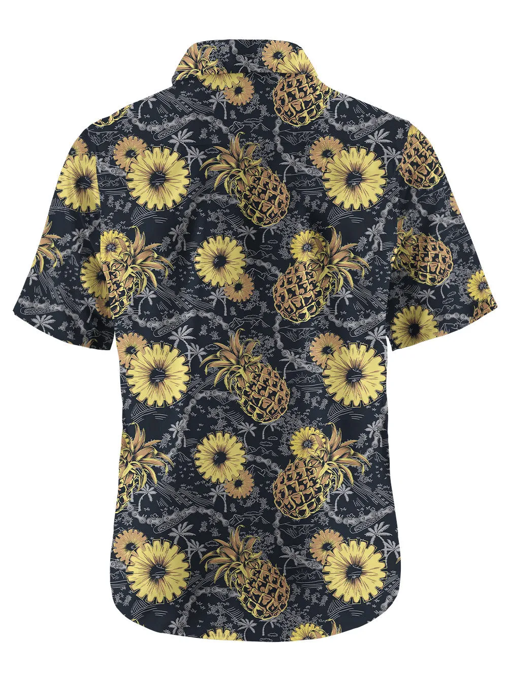 Orionride Juicy Pineapple Zipper Pockets Ultra Lightweight Short Sleeves Gravel Shirt sold by Orionride product image thumbnail 4