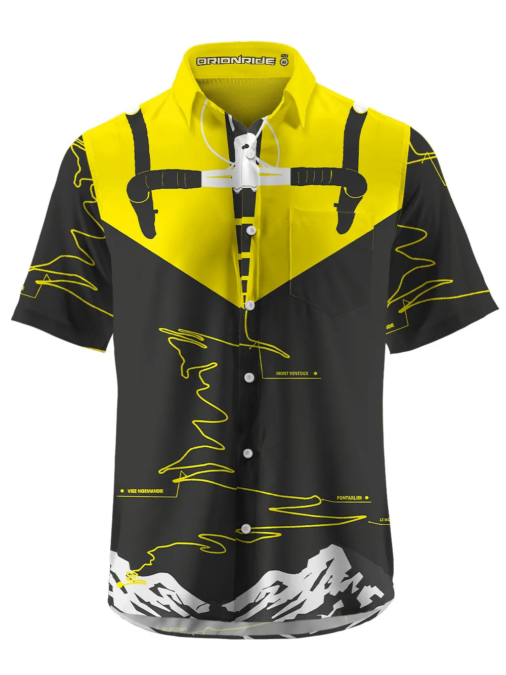 Orionride Roadmap Zipper Pockets Ultra Lightweight Short Sleeves Gravel Shirt sold by Orionride product image thumbnail 4