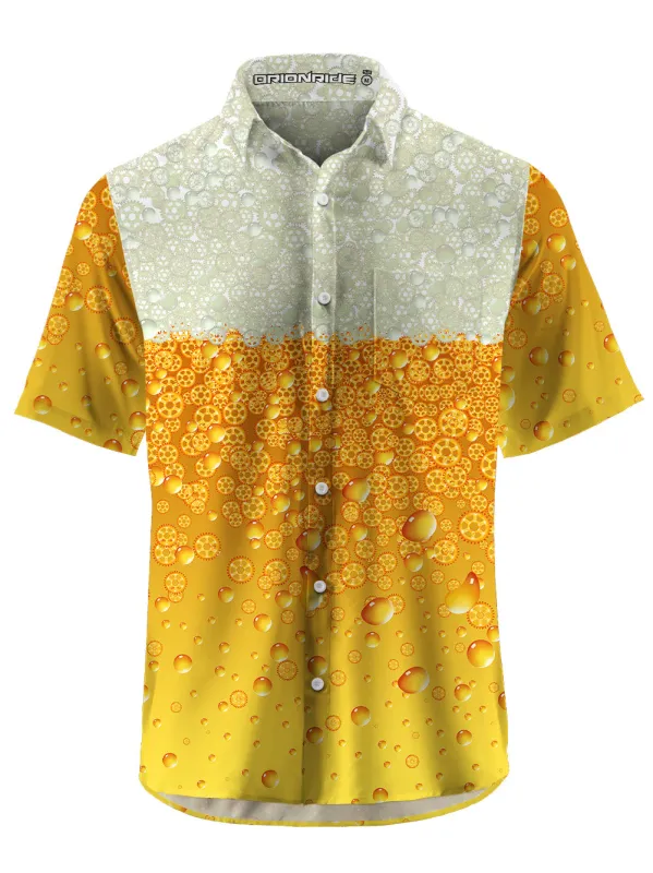 Orionride Beer Gear Bubbles Zipper Pockets Ultra Lightweight Short Sleeves Gravel Shirt sold by Orionride