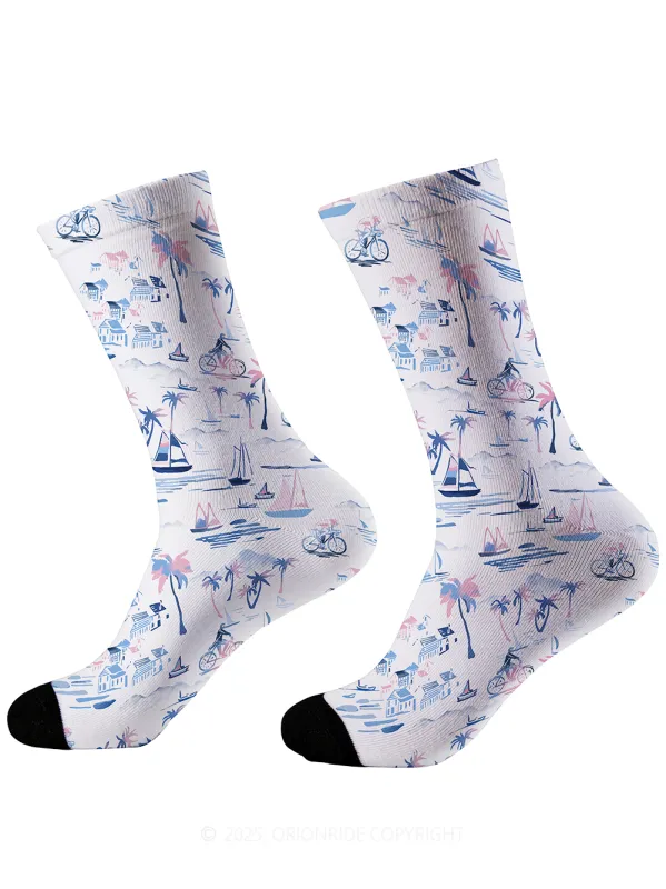 Orionride Tropical Getaway Cycling Socks sold by Orionride