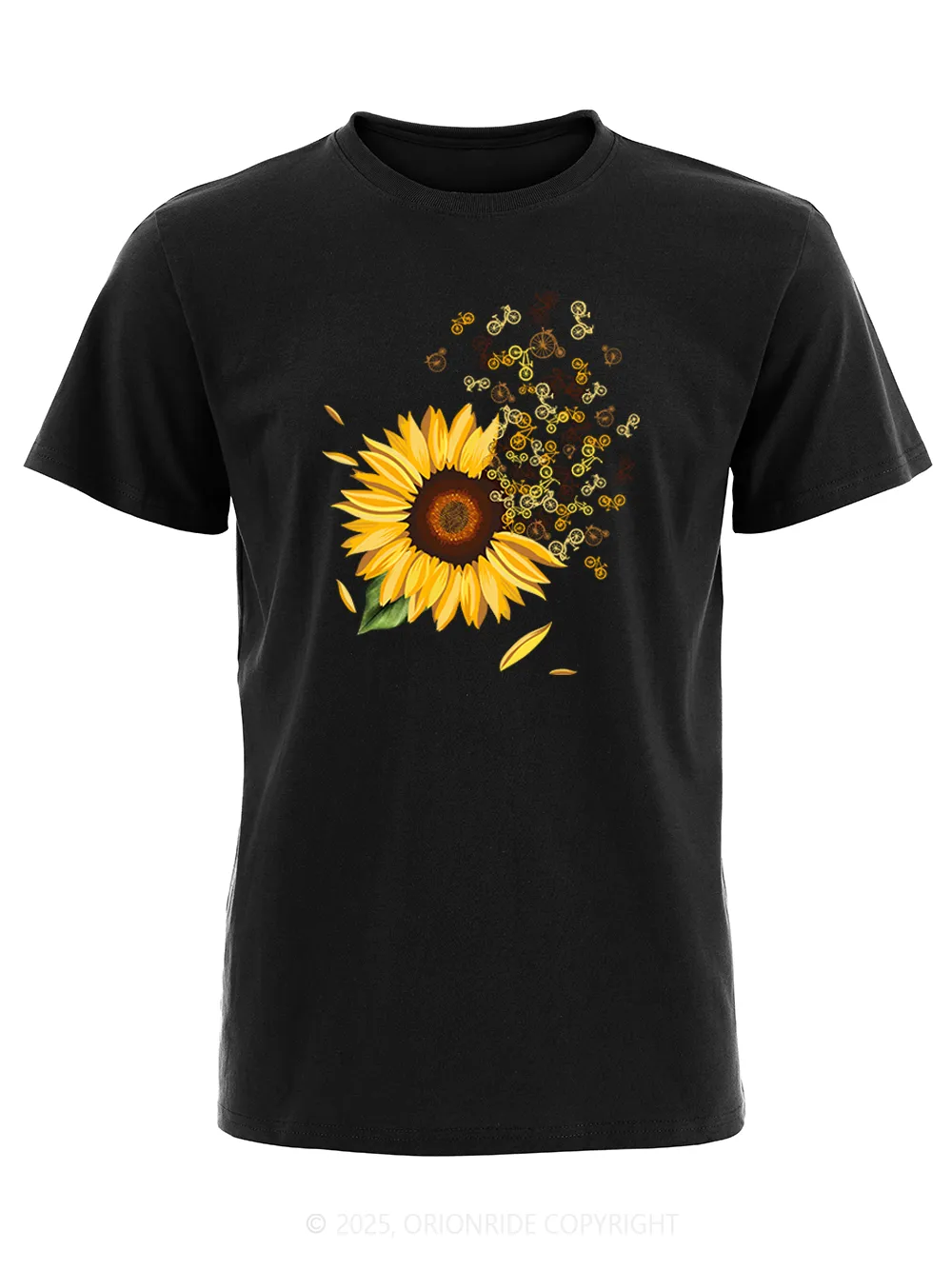 Orionride Blooming Sunflowers Short Sleeves Bike T-Shirt sold by Orionride product image thumbnail 5