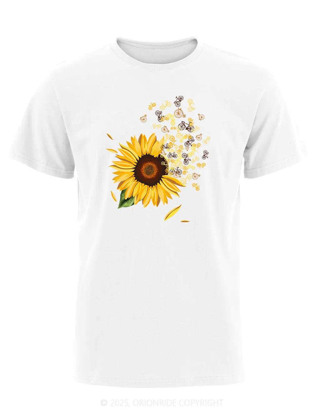 Orionride Blooming Sunflowers Short Sleeves Bike T-Shirt sold by Orionride product image thumbnail 4