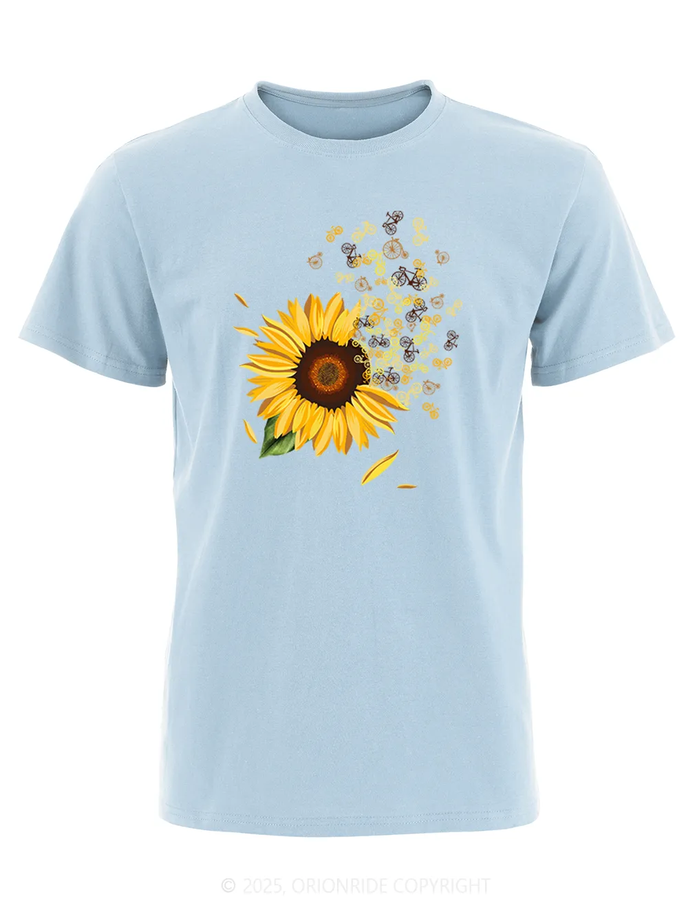 Orionride Blooming Sunflowers Short Sleeves Bike T-Shirt sold by Orionride product image thumbnail 2