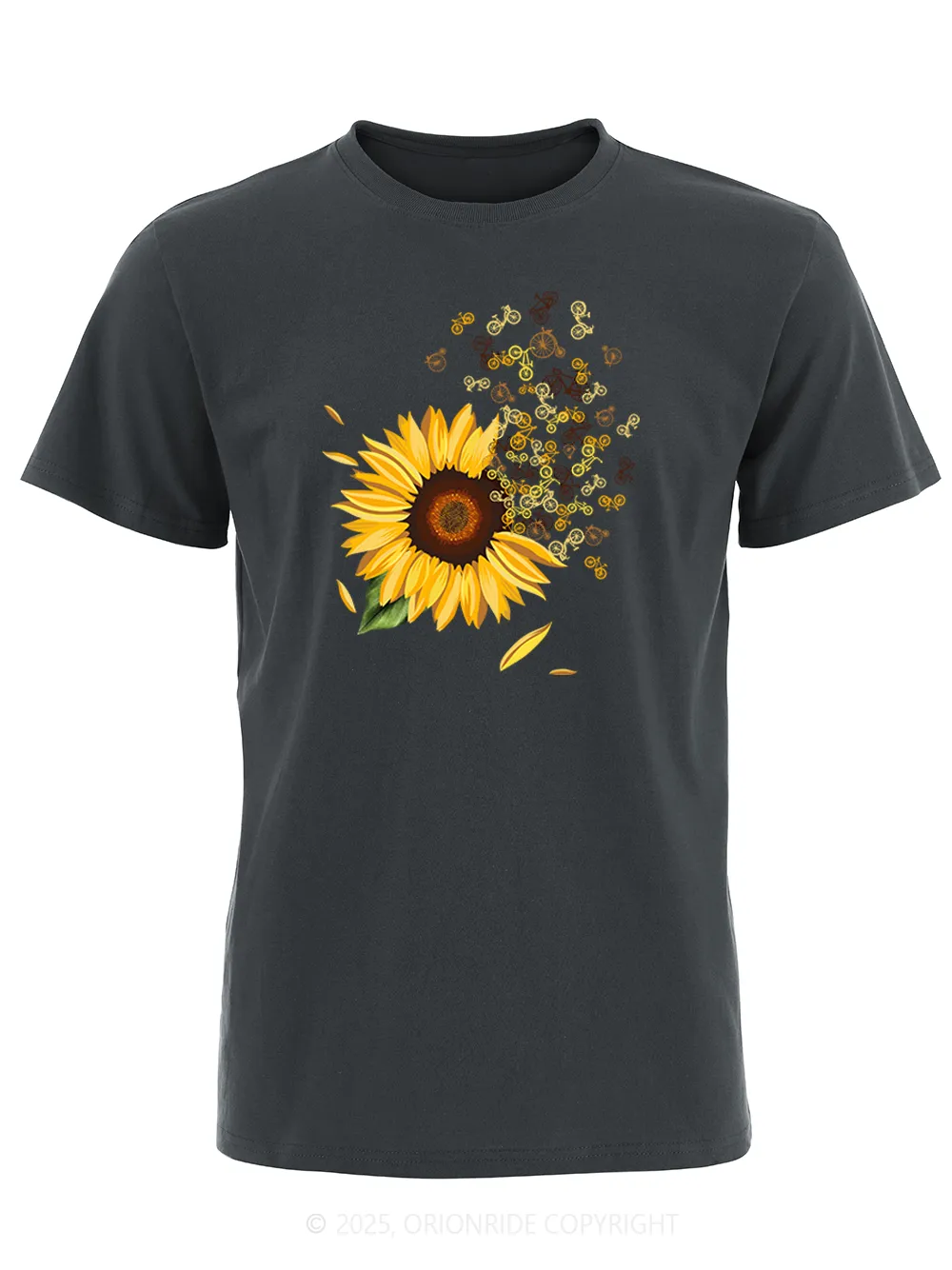 Orionride Blooming Sunflowers Short Sleeves Bike T-Shirt sold by Orionride product image thumbnail 3