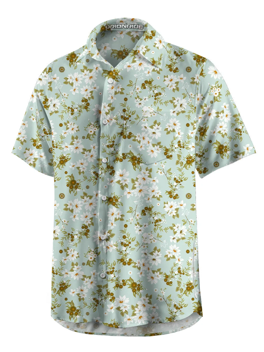 Orionride Blooming Flowers Zipper Pockets Ultra Lightweight Short Sleeves Gravel Shirt sold by Orionride product image thumbnail 5