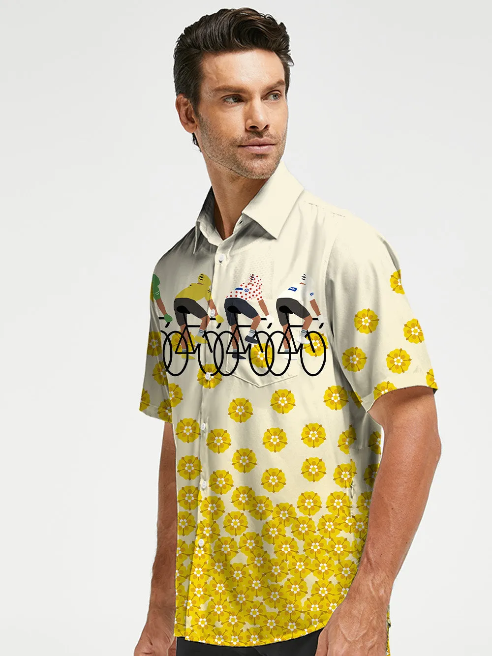 Orionride Pedal To The Bloom Zipper Pockets Ultra Lightweight Short Sleeves Gravel Shirt sold by Orionride product image thumbnail 2