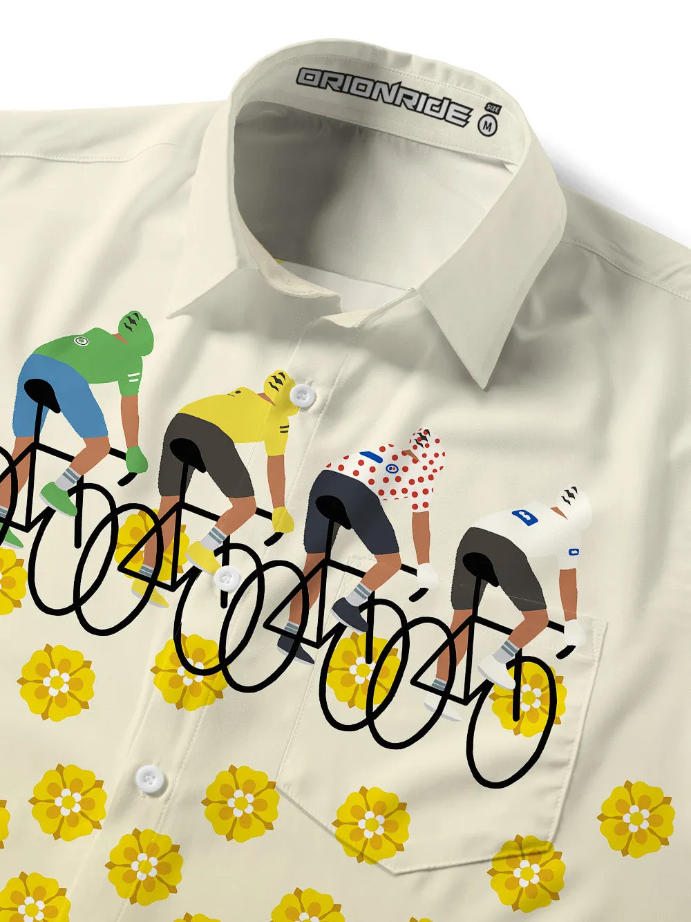 Orionride Pedal To The Bloom Zipper Pockets Ultra Lightweight Short Sleeves Gravel Shirt sold by Orionride product image thumbnail 5