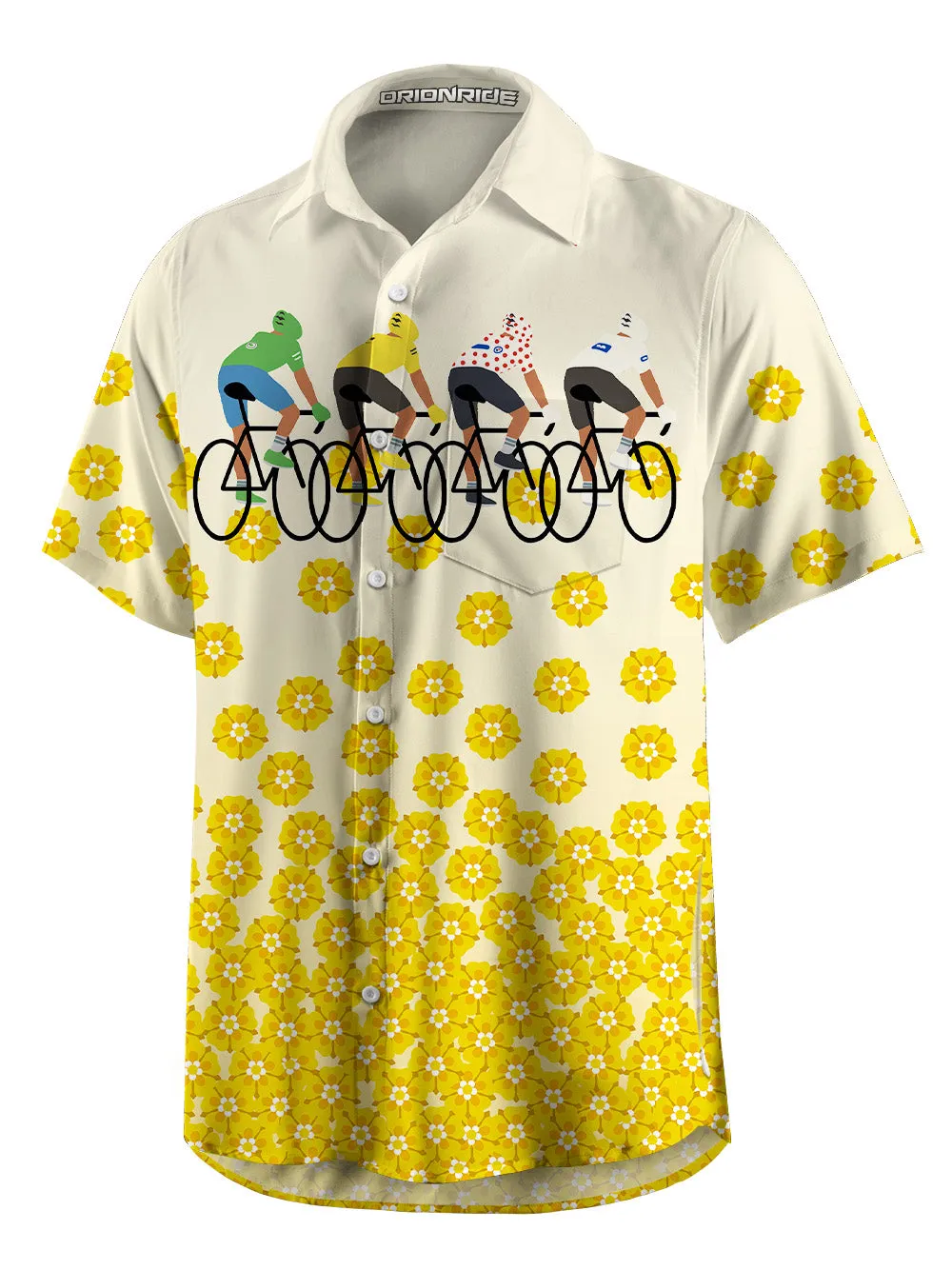 Orionride Pedal To The Bloom Zipper Pockets Ultra Lightweight Short Sleeves Gravel Shirt sold by Orionride product image thumbnail 3