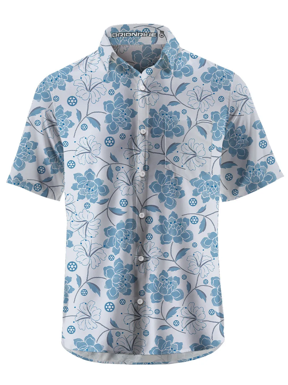 Orionride Peony Bike Zipper Pockets Ultra Lightweight Short Sleeves Gravel Shirt sold by Orionride product image thumbnail 4