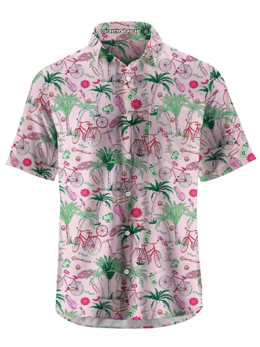 Orionride Vitality Coconut Tree Zipper Pockets Ultra Lightweight Short Sleeves Gravel Shirt sold by Orionride product image thumbnail 3