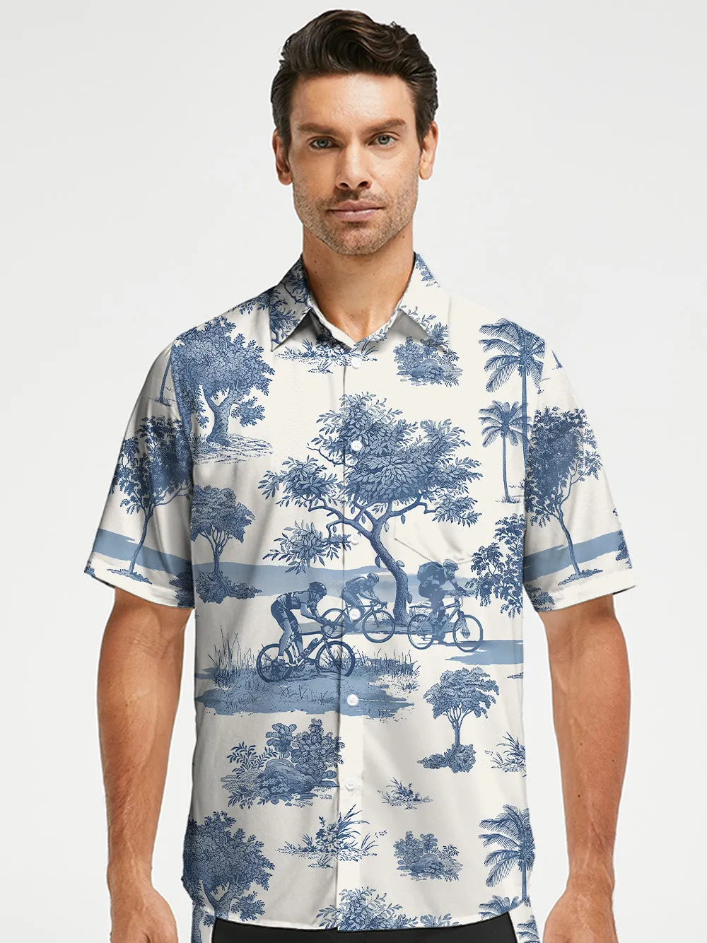 Orionride Island Adventure Zipper Pockets Ultra Lightweight Short Sleeves Gravel Shirt sold by Orionride product image thumbnail 2
