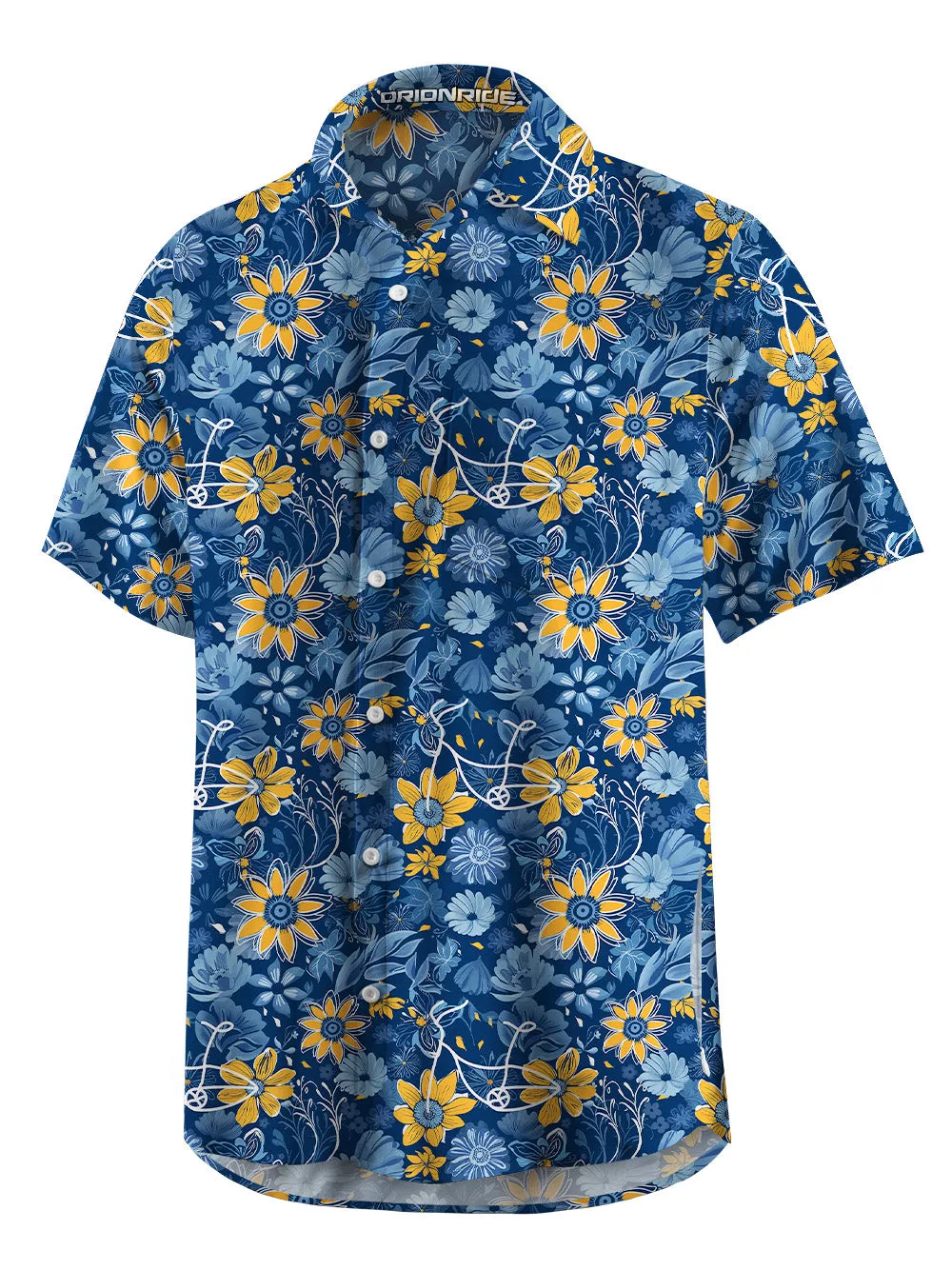 Orionride Flower Paradise Zipper Pockets Ultra Lightweight Short Sleeves Gravel Shirt sold by Orionride product image thumbnail 3