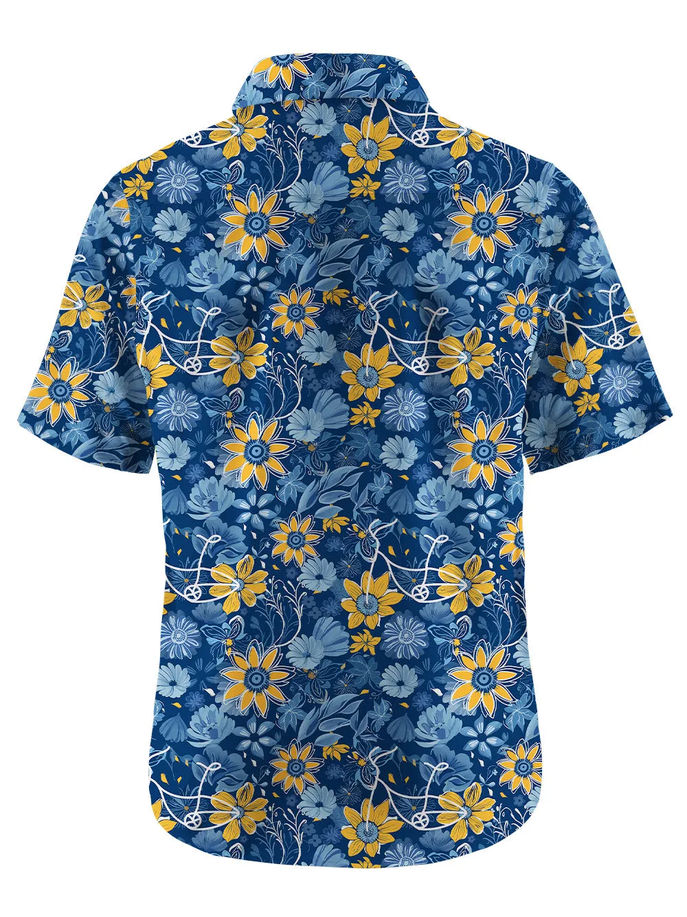 Orionride Flower Paradise Zipper Pockets Ultra Lightweight Short Sleeves Gravel Shirt sold by Orionride product image thumbnail 4