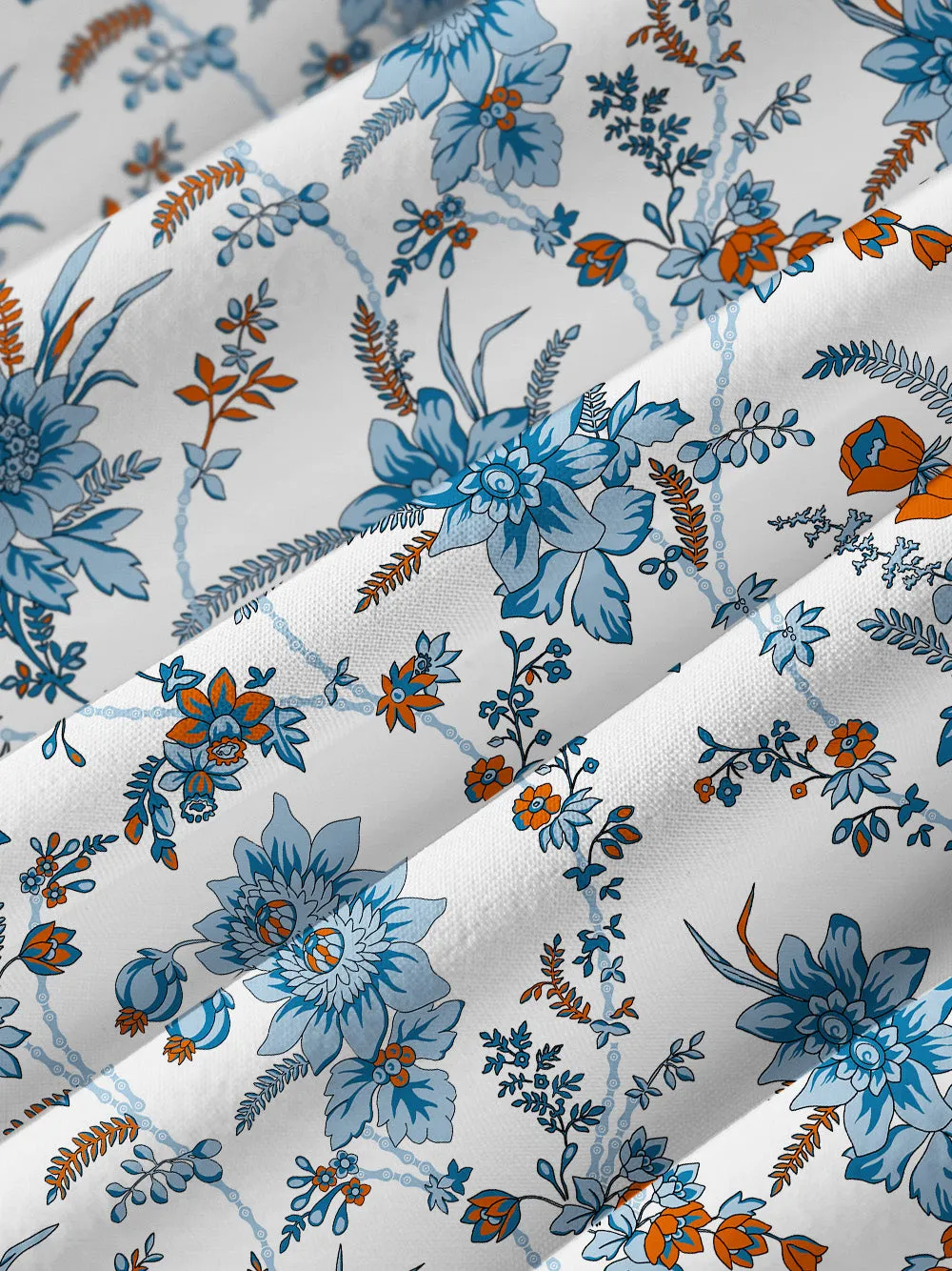 Orionride Blue Chain Flower Zipper Pockets Ultra Lightweight Short Sleeves Women's Gravel Shirt sold by Orionride product image thumbnail 5