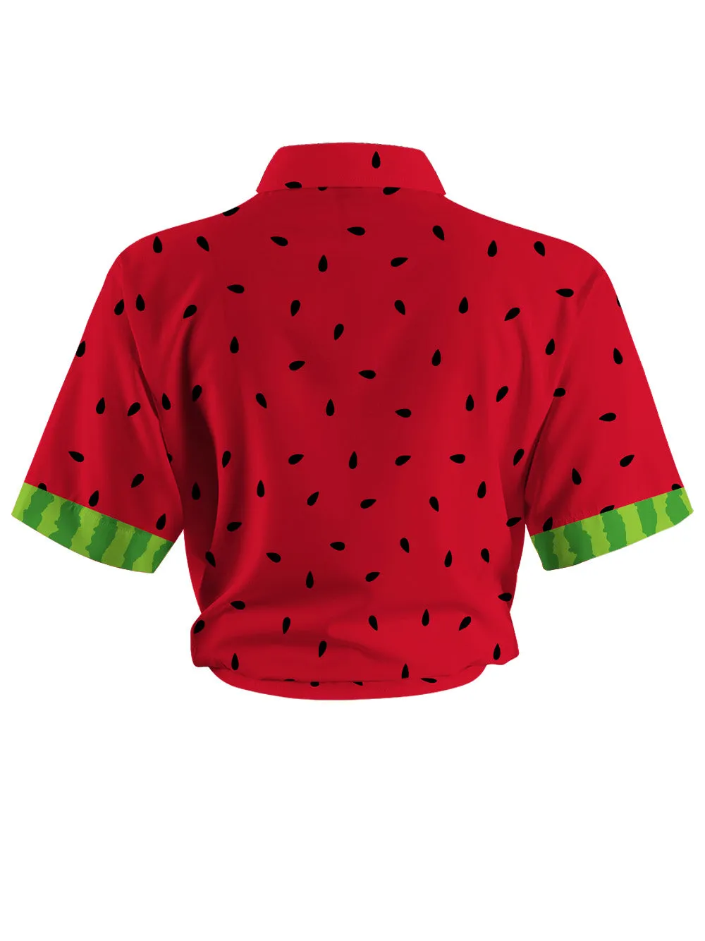 Orionride Watermelon Zipper Pockets Ultra Lightweight Short Sleeves Women's Gravel Shirt sold by Orionride product image thumbnail 3