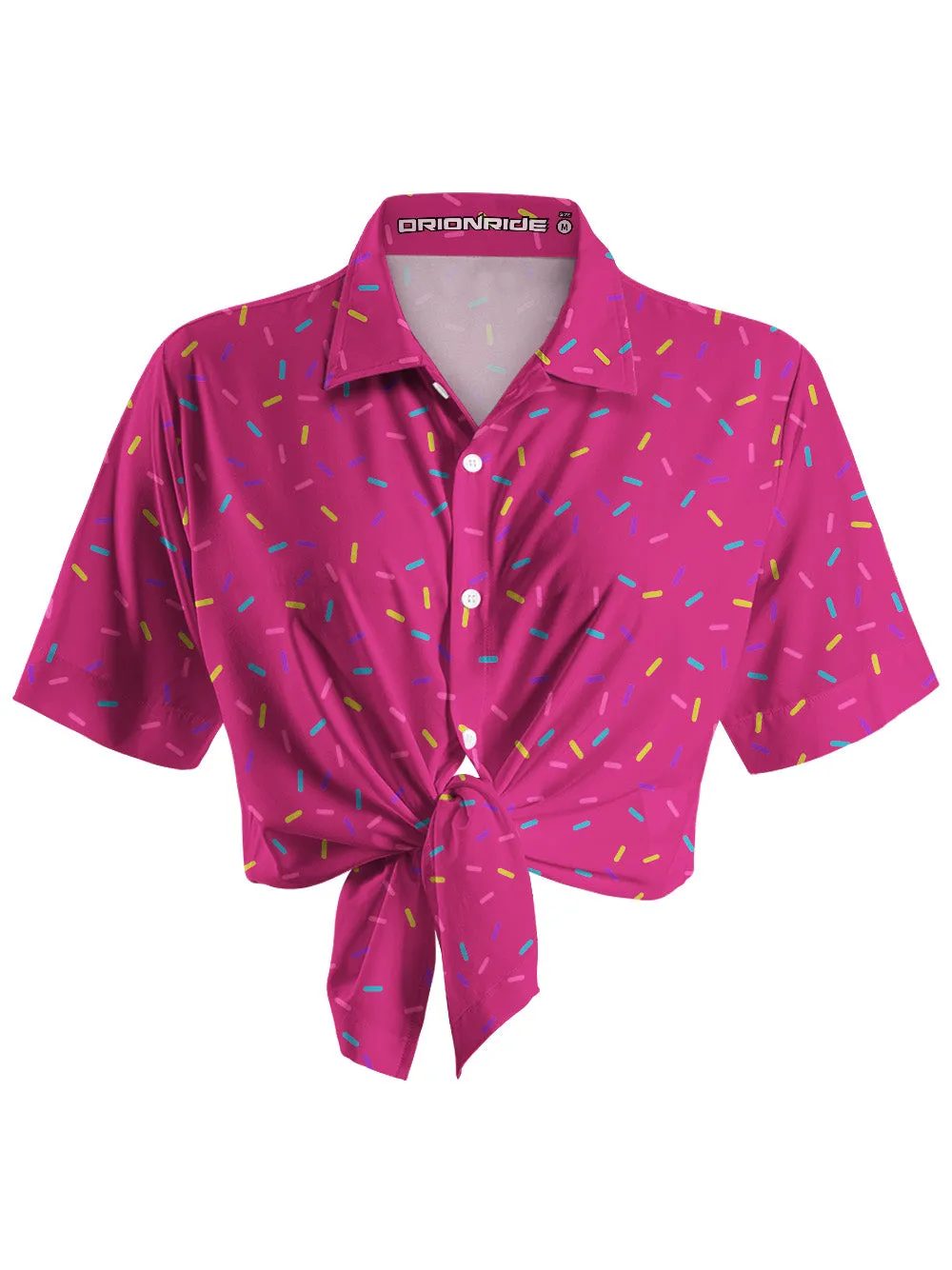 Orionride Donuts In Pocket Zipper Pockets Ultra Lightweight Short Sleeves Women's Gravel Shirt sold by Orionride