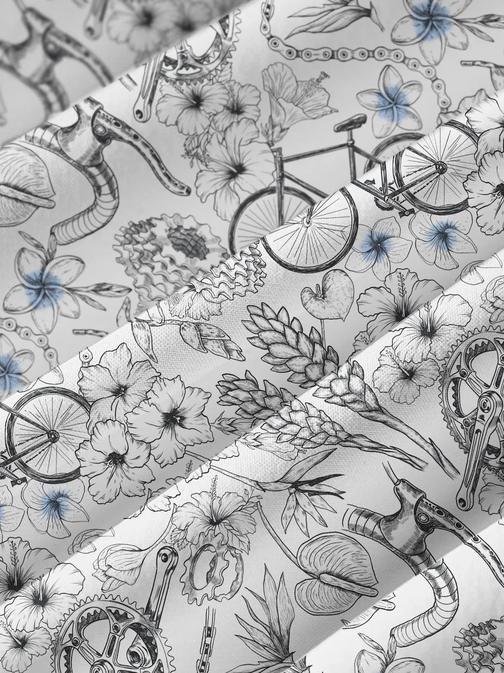 Orionride Plumeria Cycling Zipper Pockets Ultra Lightweight Short Sleeves Women's Gravel Shirt sold by Orionride product image thumbnail 5