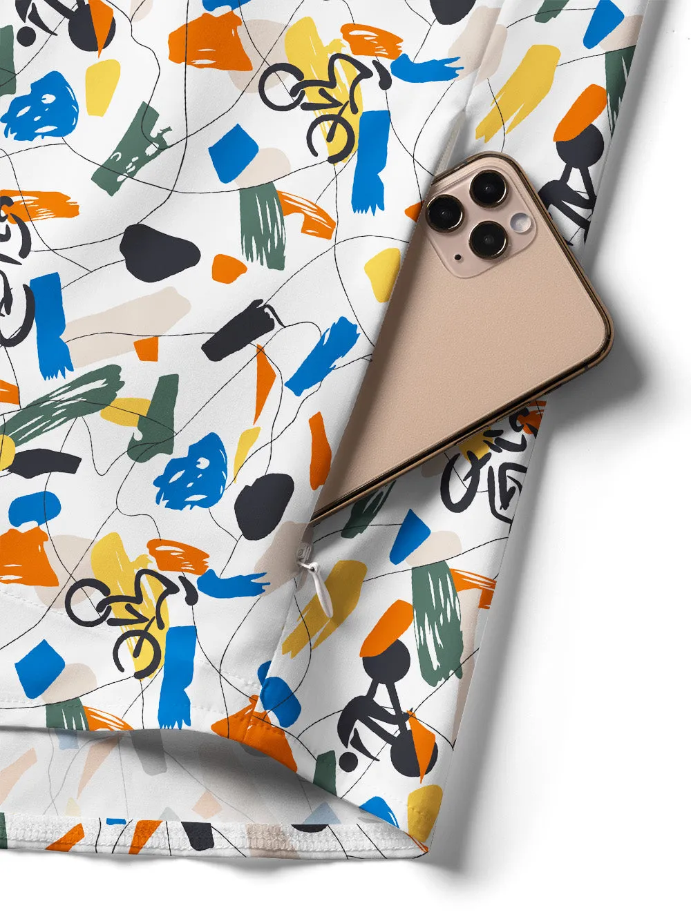 Orionride Abstract Color Blocks Zipper Pockets Ultra Lightweight Short Sleeves Women's Gravel Shirt sold by Orionride product image thumbnail 4