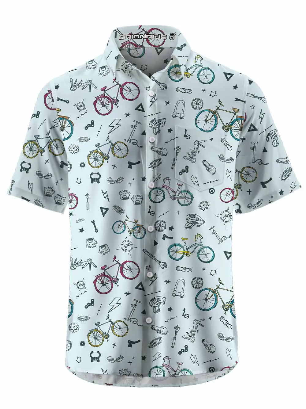 Orionride Parts World Zipper Pockets Ultra Lightweight Short Sleeves Gravel Shirt sold by Orionride product image thumbnail 2