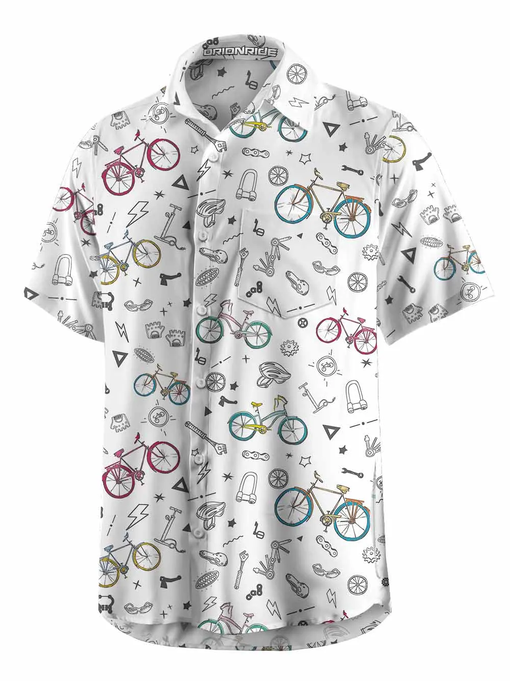 Orionride Parts World Zipper Pockets Ultra Lightweight Short Sleeves Gravel Shirt sold by Orionride product image thumbnail 3