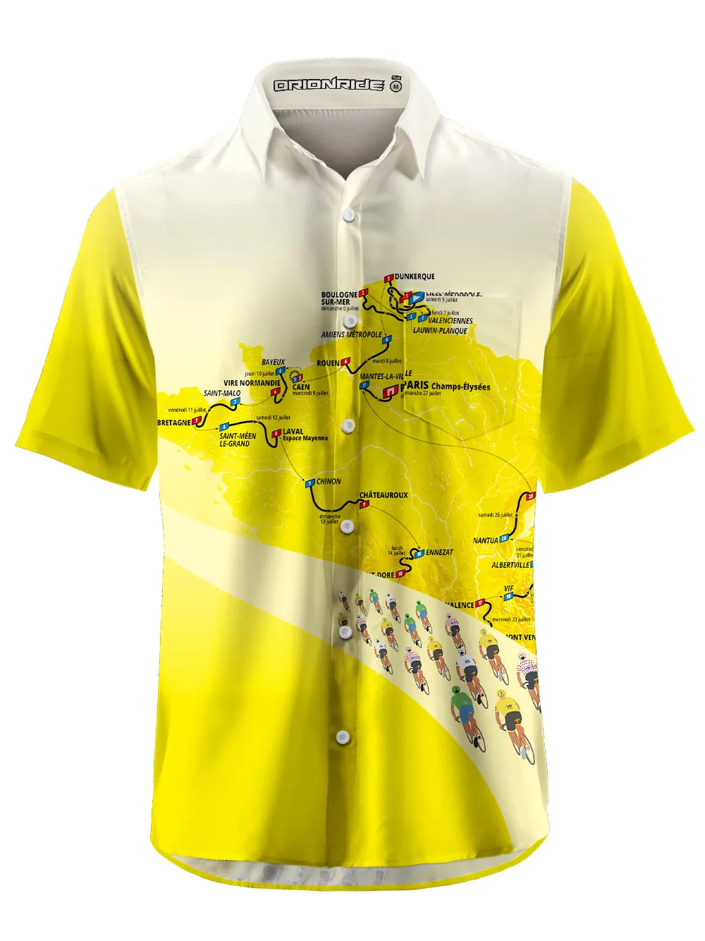 Orionride Race Route Zipper Pockets Ultra Lightweight Short Sleeves Gravel Shirt sold by Orionride