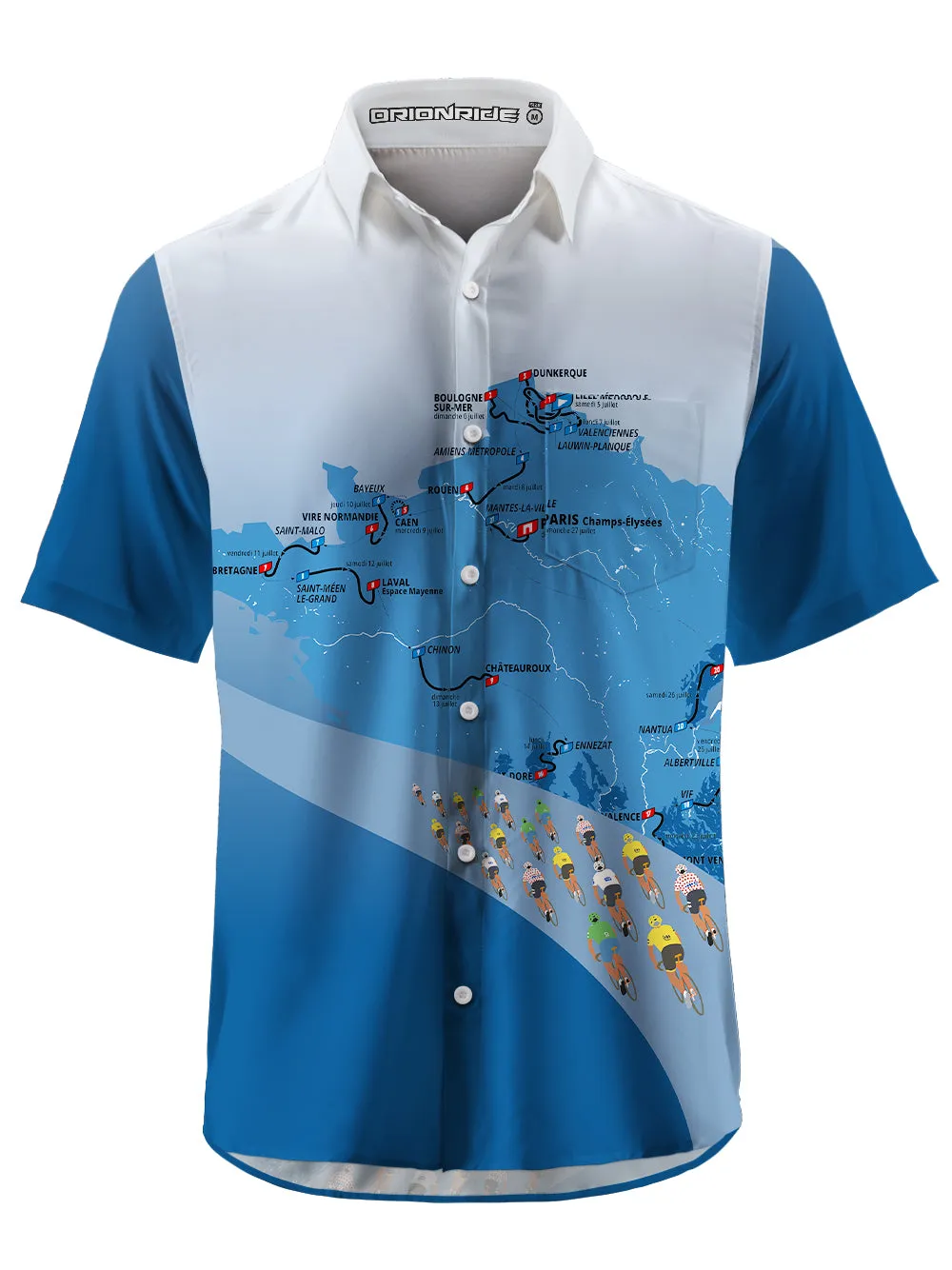 Orionride Race Route Zipper Pockets Ultra Lightweight Short Sleeves Gravel Shirt sold by Orionride product image thumbnail 2