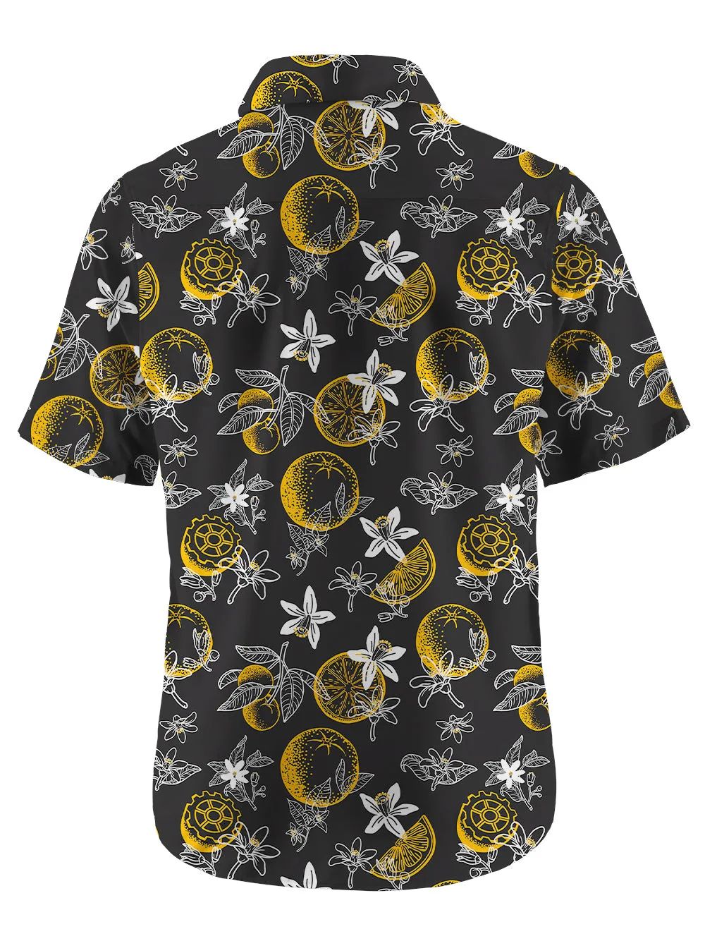 Orionride Fresh Oranges Zipper Pockets Ultra Lightweight Short Sleeves Gravel Shirt sold by Orionride product image thumbnail 3