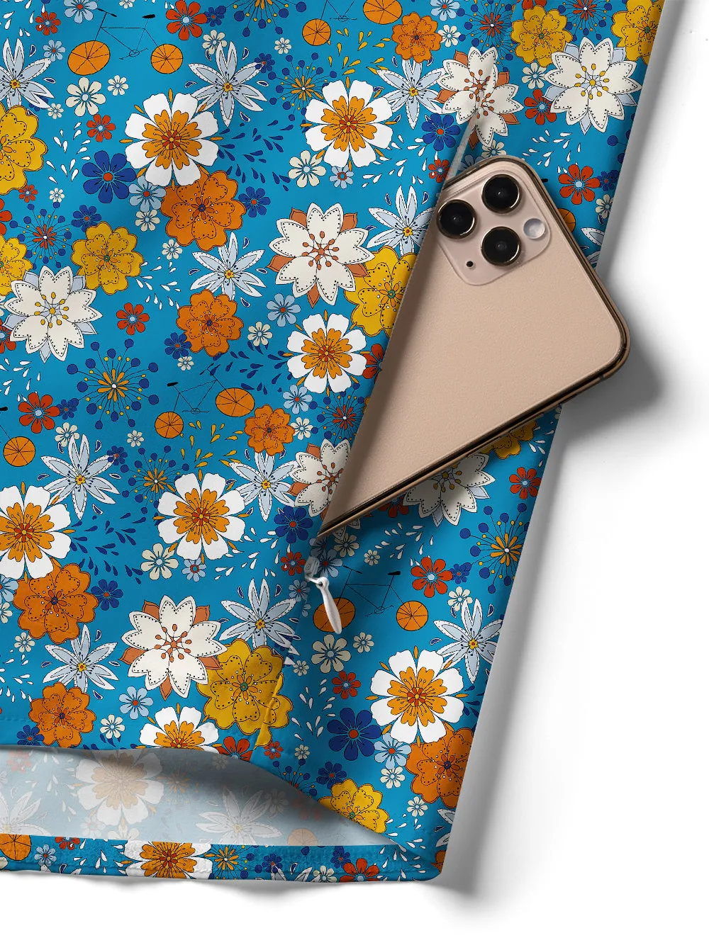 Orionride Fragrant Flowers Zipper Pockets Ultra Lightweight Short Sleeves Women's Gravel Shirt sold by Orionride product image thumbnail 4