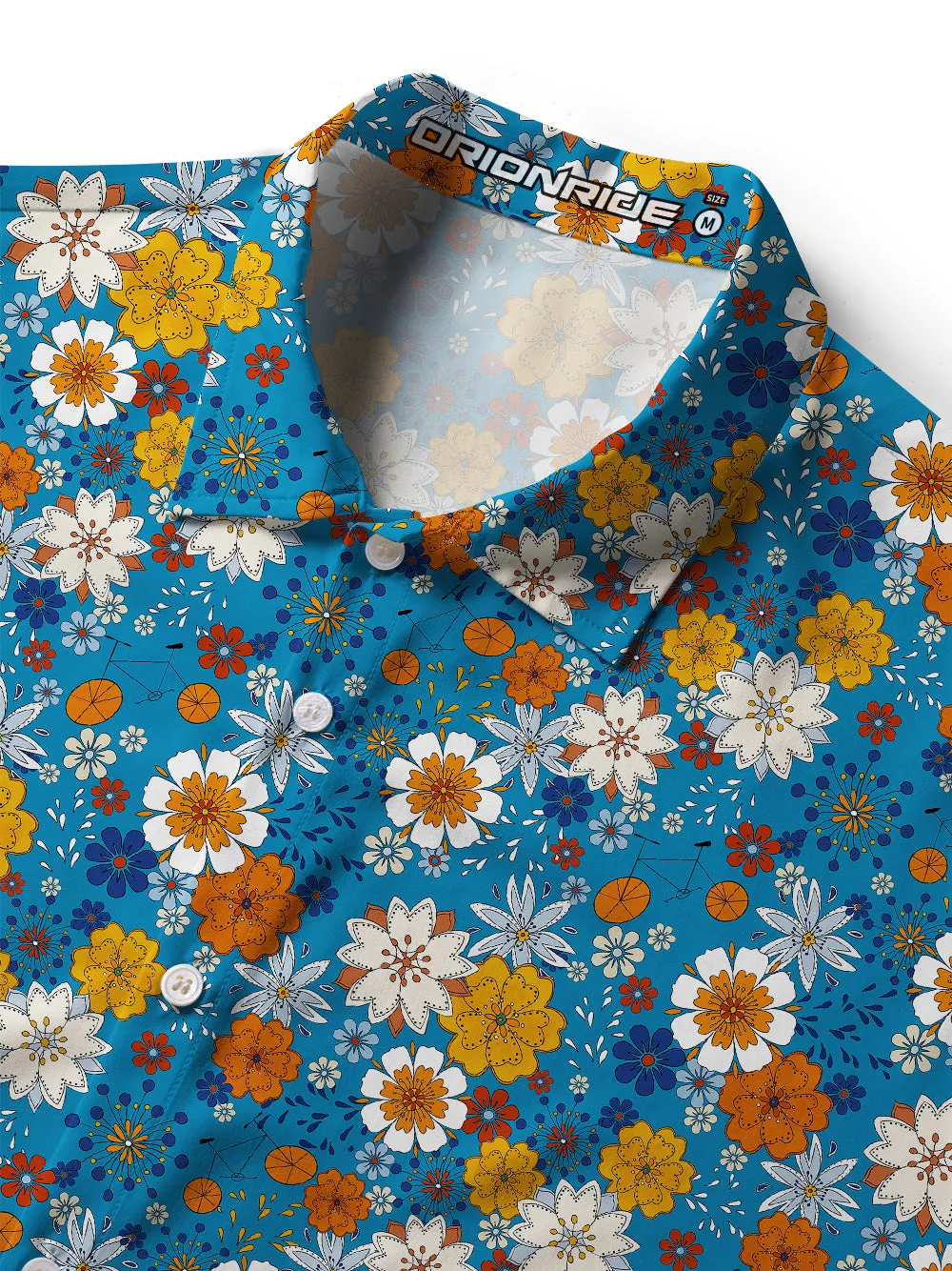 Orionride Fragrant Flowers Zipper Pockets Ultra Lightweight Short Sleeves Women's Gravel Shirt sold by Orionride product image thumbnail 3