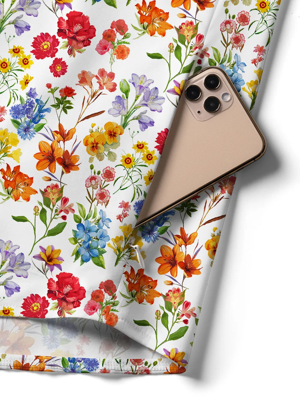 Orionride Sunshine Floral Zipper Pockets Ultra Lightweight Short Sleeves Women's Gravel Shirt sold by Orionride product image thumbnail 4