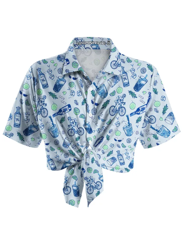 Orionride Cool Journey Zipper Pockets Ultra Lightweight Short Sleeves Women's Gravel Shirt sold by Orionride