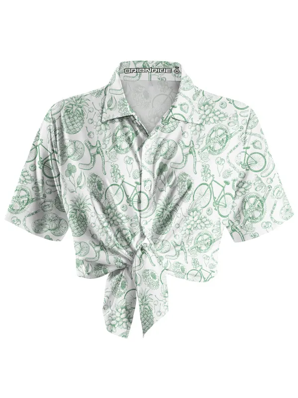 Orionride Fruit Collection Zipper Pockets Ultra Lightweight Short Sleeves Women's Gravel Shirt sold by Orionride