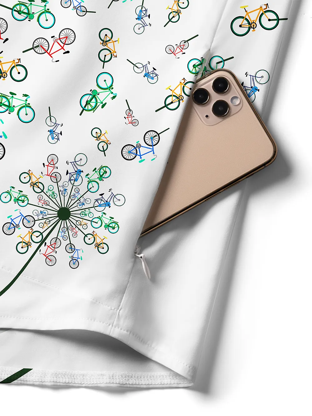 Orionride Dandelion Bike Zipper Pockets Ultra Lightweight Short Sleeves Women's Gravel Shirt sold by Orionride product image thumbnail 4