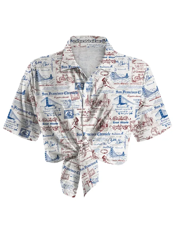 Orionride San Francisco Stories Zipper Pockets Ultra Lightweight Short Sleeves Women's Gravel Shirt sold by Orionride