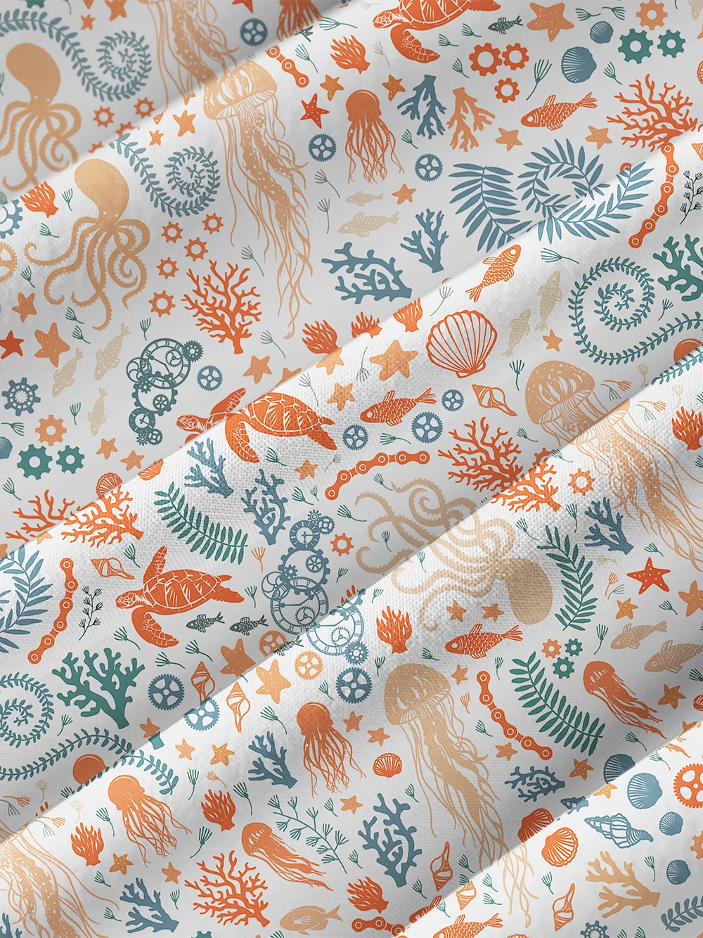 Orionride Ocean Paradise Zipper Pockets Ultra Lightweight Short Sleeves Women's Gravel Shirt sold by Orionride product image thumbnail 5