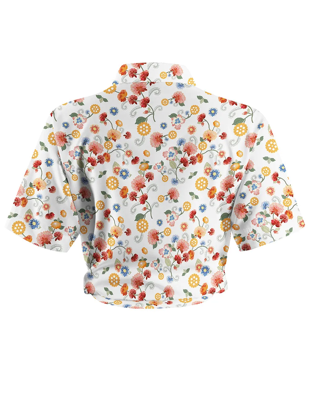 Orionride Color Gear Flower Zipper Pockets Ultra Lightweight Short Sleeves Women's Gravel Shirt sold by Orionride product image thumbnail 2