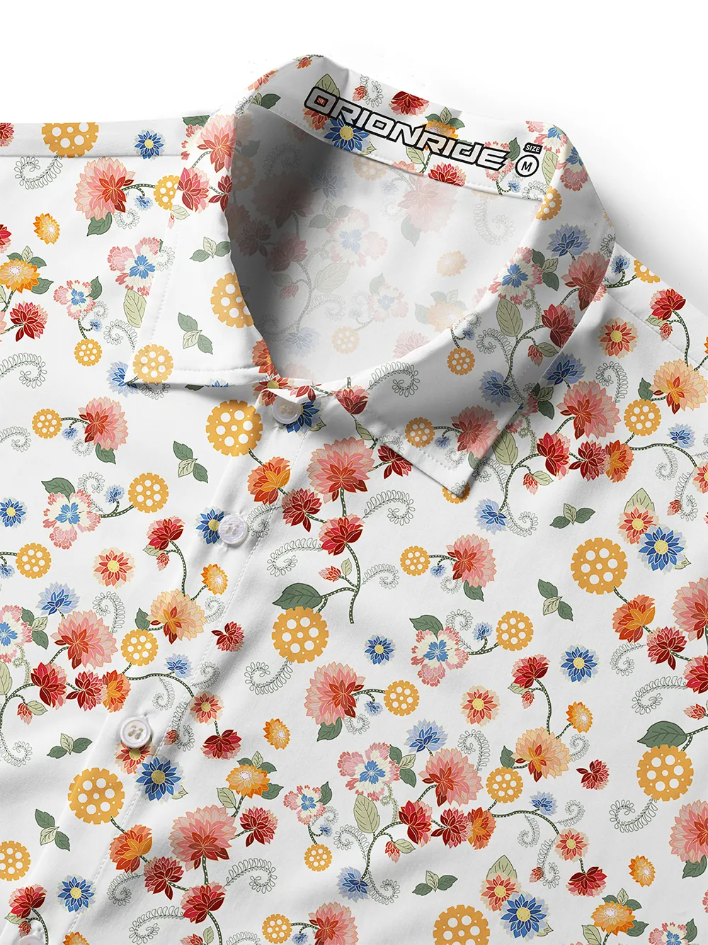 Orionride Color Gear Flower Zipper Pockets Ultra Lightweight Short Sleeves Women's Gravel Shirt sold by Orionride product image thumbnail 3