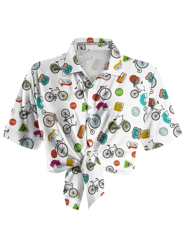 Orionride Go Ride A Bike Zipper Pockets Ultra Lightweight Short Sleeves Women's Gravel Shirt sold by Orionride