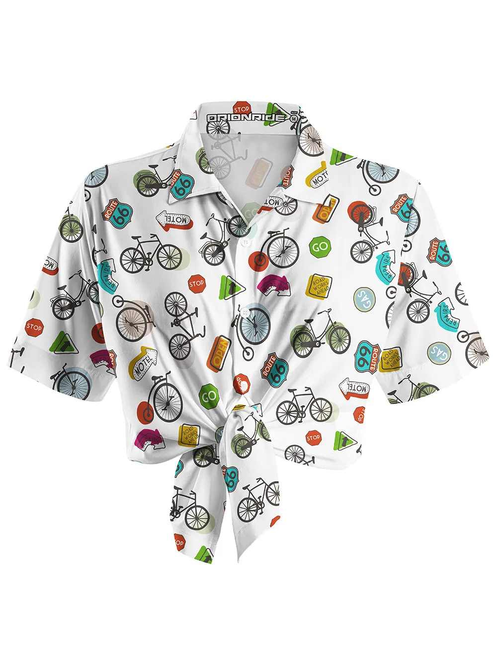 Orionride Go Ride A Bike Zipper Pockets Ultra Lightweight Short Sleeves Women's Gravel Shirt sold by Orionride