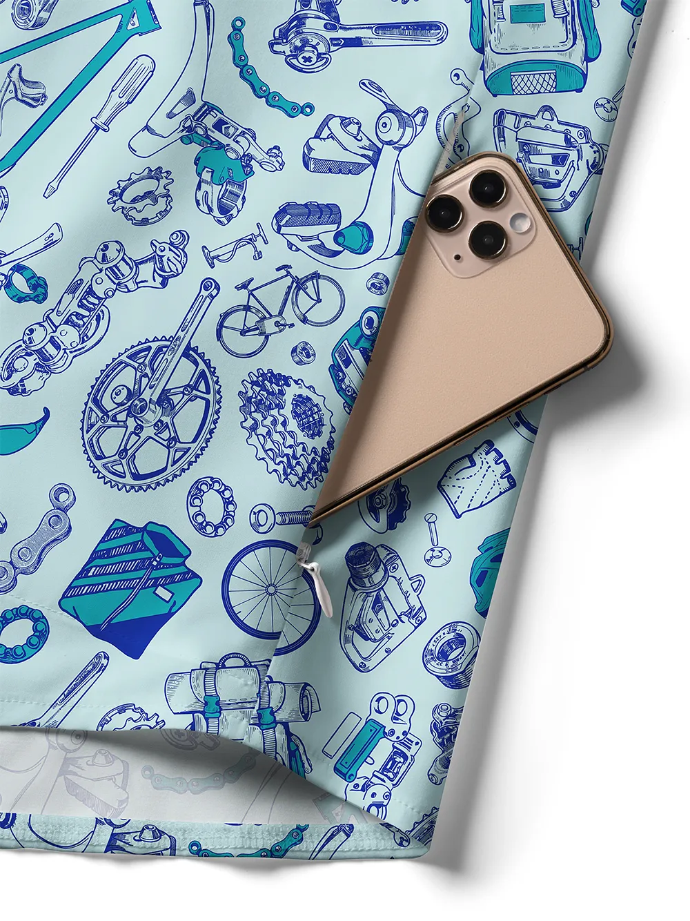 Orionride Rich Parts Zipper Pockets Ultra Lightweight Short Sleeves Women's Gravel Shirt sold by Orionride product image thumbnail 4