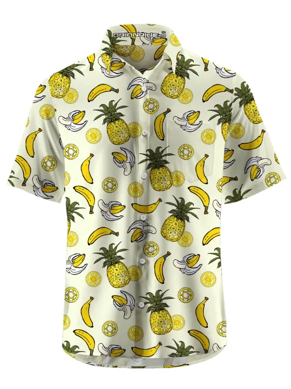 Orionride Pineapple Gear Zipper Pockets Ultra Lightweight Short Sleeves Gravel Shirt sold by Orionride
