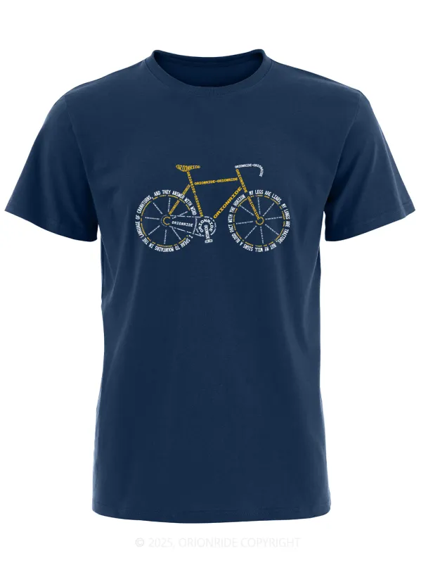 Orionride Letter Stitching Bicycle Short Sleeves Bike T-Shirt sold by Orionride