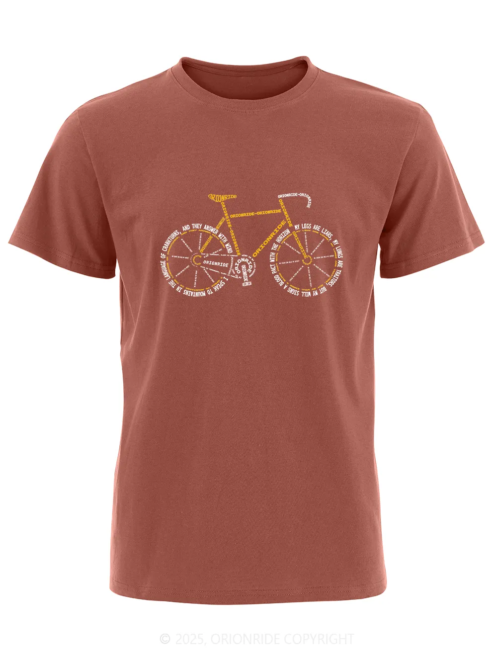 Orionride Letter Stitching Bicycle Short Sleeves Bike T-Shirt sold by Orionride product image thumbnail 5