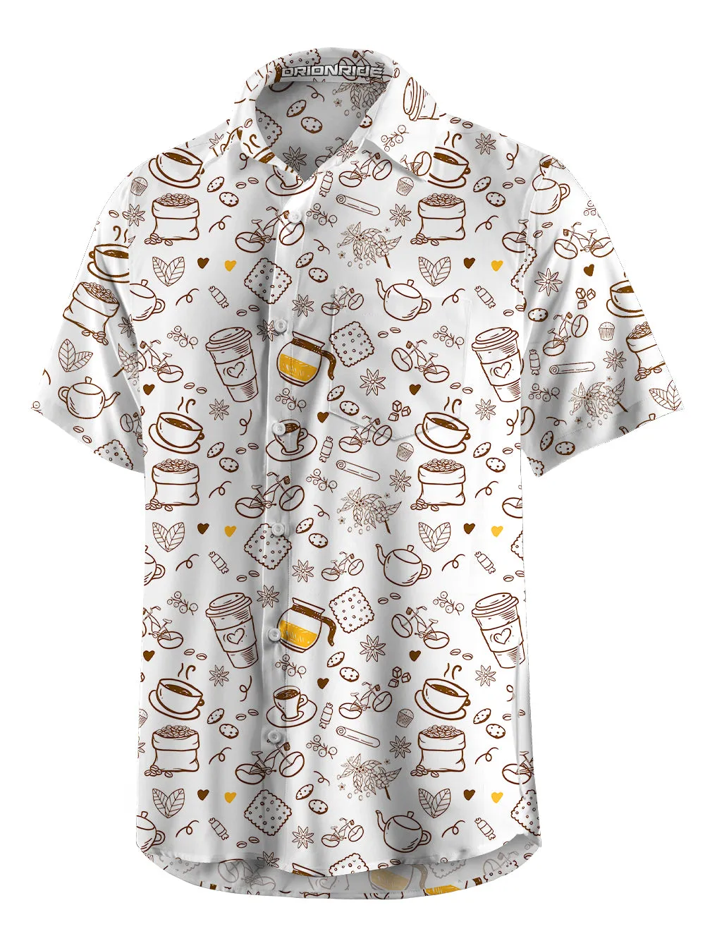 Orionride Cafe Charm Zipper Pockets Ultra Lightweight Short Sleeves Gravel Shirt sold by Orionride product image thumbnail 2