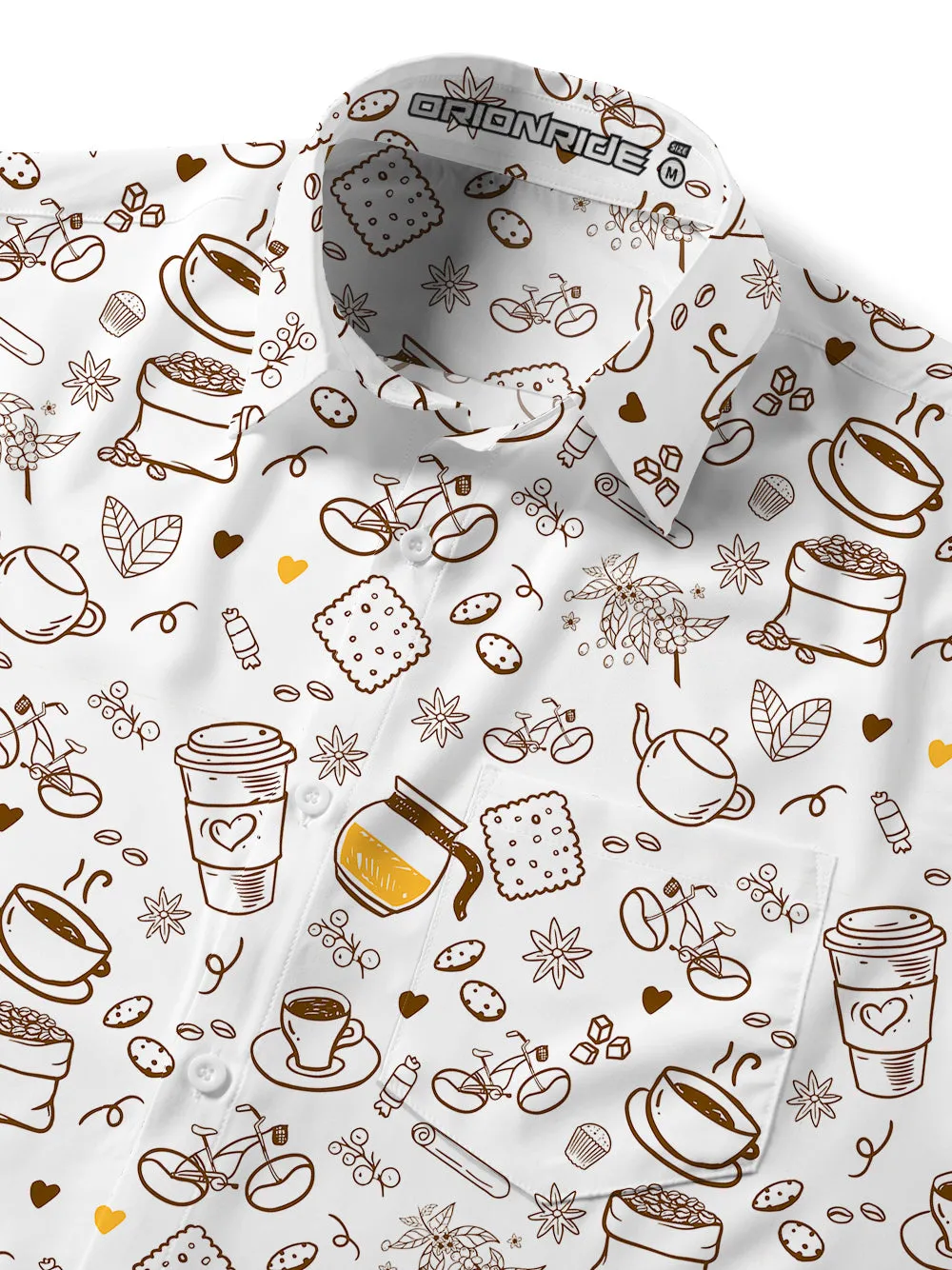 Orionride Cafe Charm Zipper Pockets Ultra Lightweight Short Sleeves Gravel Shirt sold by Orionride product image thumbnail 4