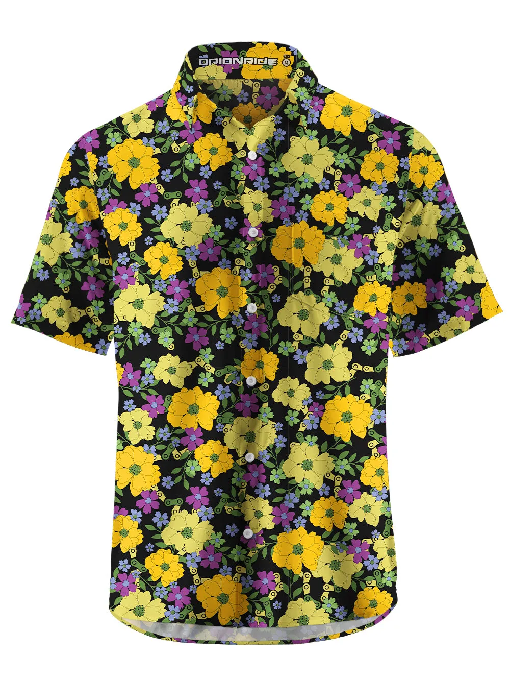 Orionride Tropical Floral Chain Zipper Pockets Ultra Lightweight Short Sleeves Gravel Shirt sold by Orionride product image thumbnail 3