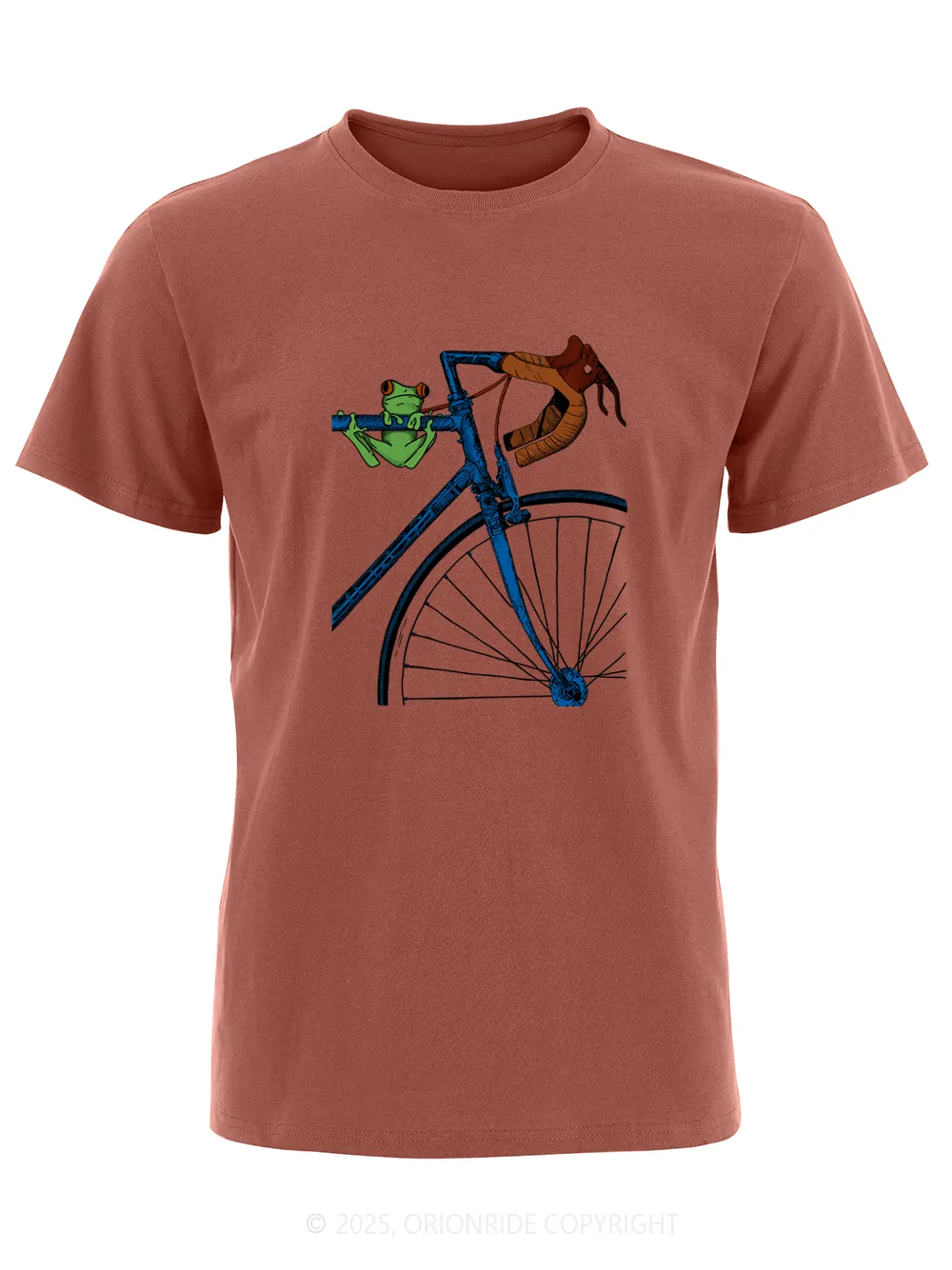 Orionride Frog On The Frame Short Sleeves Bike T-Shirt sold by Orionride product image thumbnail 5