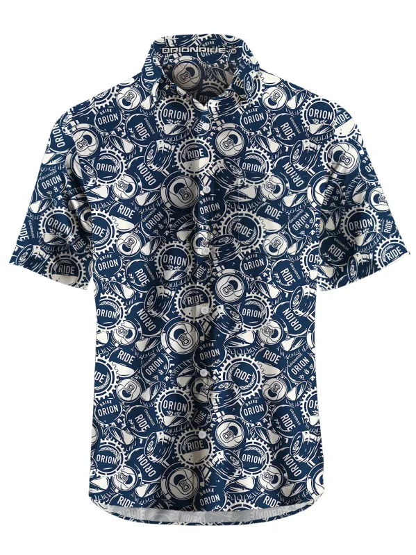 Orionride Riding A Little Drunk Zipper Pockets Ultra Lightweight Short Sleeves Gravel Shirt sold by Orionride